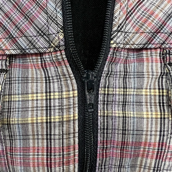 Christopher & Banks Plaid Vest - Red, Blue,‎ Gray - Picture 2 of 8